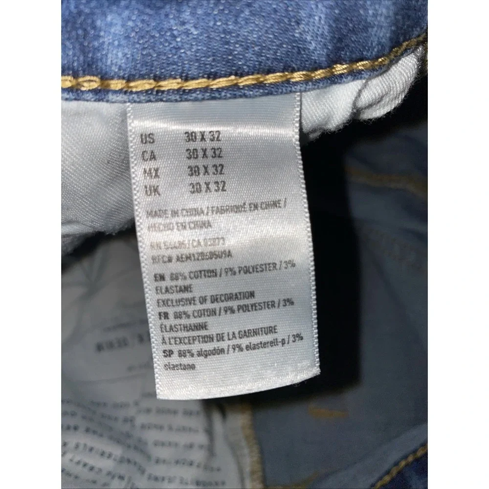 American‎ Eagle Men's Extreme Flex Distressed Skinny Jeans 30x32